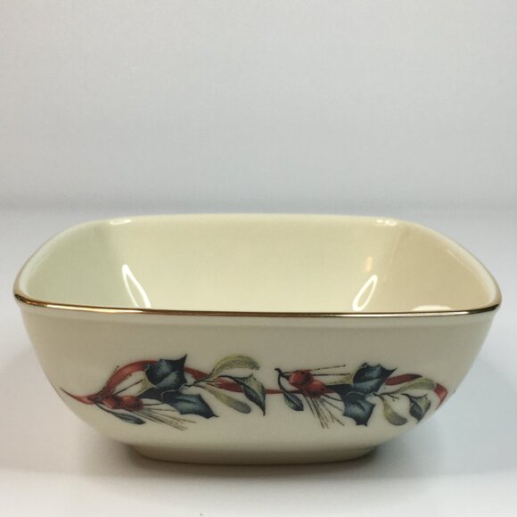 Lenox Nuthatch Bird Dish Winter by Catherine McClung Greetings Dipping Bowl - Picture 11 of 12